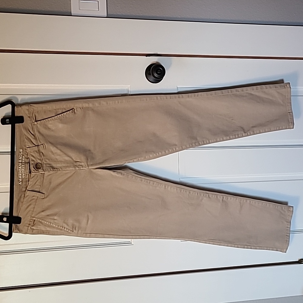 American Eagle Khaki Pants Size 12 Short Skinny fit